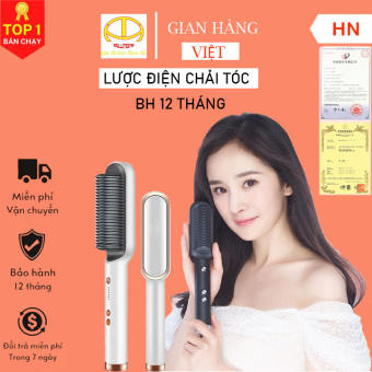 Lược điện chải tóc tạo kiểu uốn thẳng 3in1 YABAI - Lược điện uốn duỗi -  lược điện chải tóc đa năng - Máy Uốn Duỗi Tóc Kết Hợp Lược Chải Tóc 5In1 Bảo Hành 12 Tháng