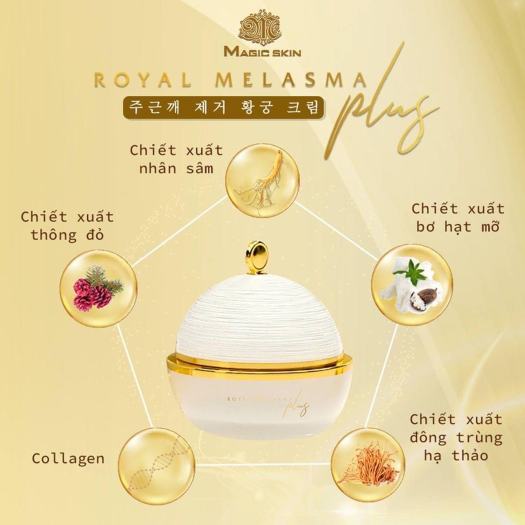 CAO NÁM MAGIC SKIN cao nám Royal Melasma Plus 👍  ngừa nám tàn nhang ✔ Size 13g
