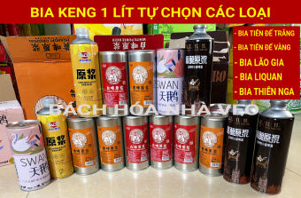Bia trung quốc keng 1 lít thơm ngon, hàng cao cấp, bia liquan, bia lão gia, bia thiên nga, bia tiên đế