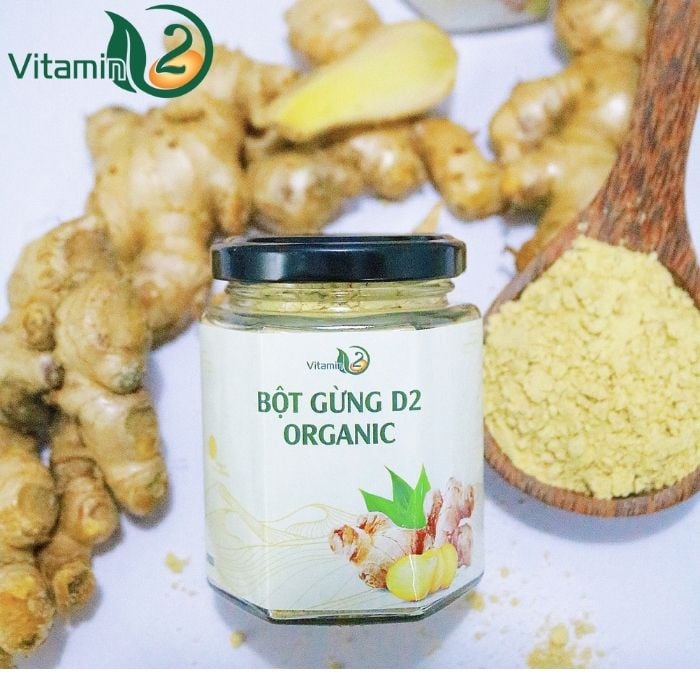 Bột gừng sấy lạnh cao cấp - siêu mịn hòa tan trong nước - Bột gừng Kỳ Sơn