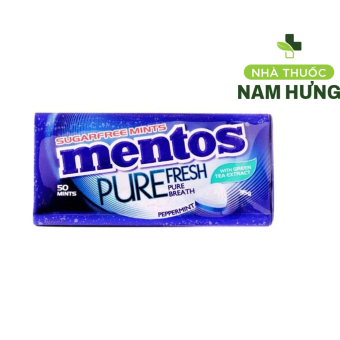 Kẹo ngậm không đường Mentos hương Nho Bạc hà hộp 17.5g, hương Bạc hà Peppermint 35g