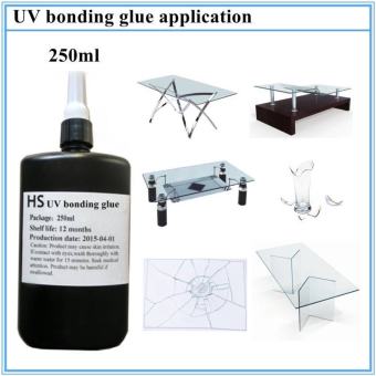 Combo Bộ Keo UV Dán Móc Khoá Mica 250ml + Kèm Đèn Pin UV sấy keo