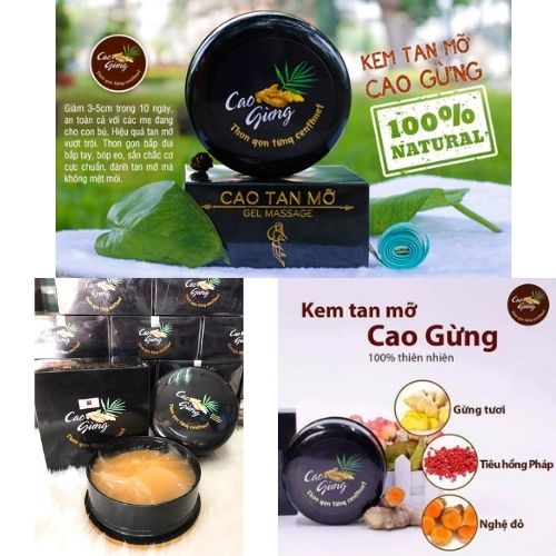 Cao gừng tan mỡ Thiên Nhiên Việt,cao gừng tan mỡ,cao gừng giảm mỡ,cao gừng nóng,cao gừng massage,cao chiết xuất từ gừng,QNCG001