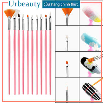 【Urbeauty Mall】Set 15 cọ vẽ móng nghệ thuật có video hướng dẫn cách vẽ