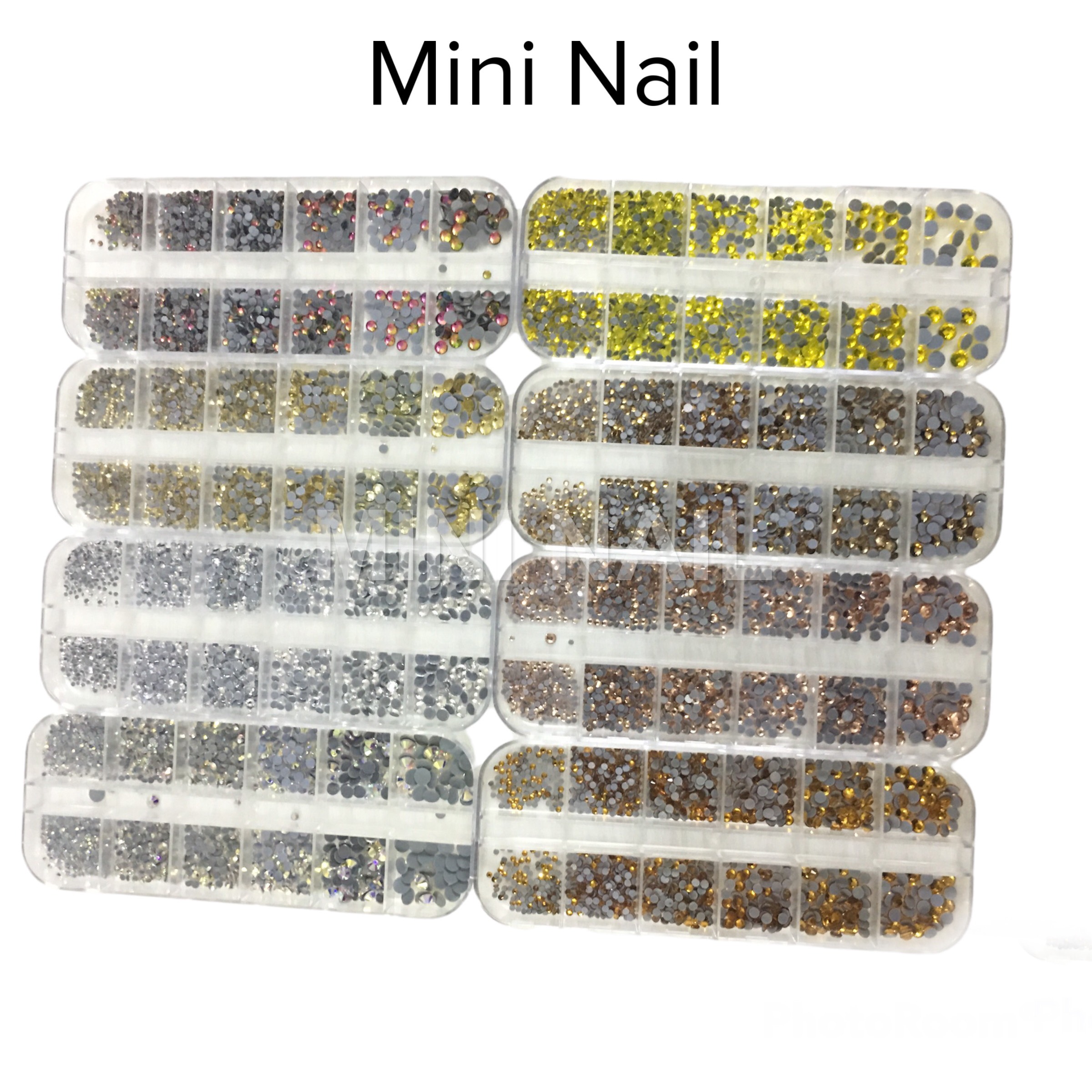 Set đá chân lưới, đá chân keo 12 ô mix size siêu sáng