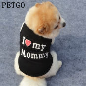 PETGO Cute Dog T-Shirt - Love Mommy Daddy Design