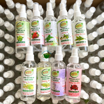 Xịt rửa tay bạc hà, trà xanh, X3 dưỡng ẩm, không gây khô Da 100ml -xịt khuẩn HapiCare+ Mini bỏ túi / Dung dịch rửa tay sát khuẩn /Nước khử khuẩn / Xịt rửa tay khô