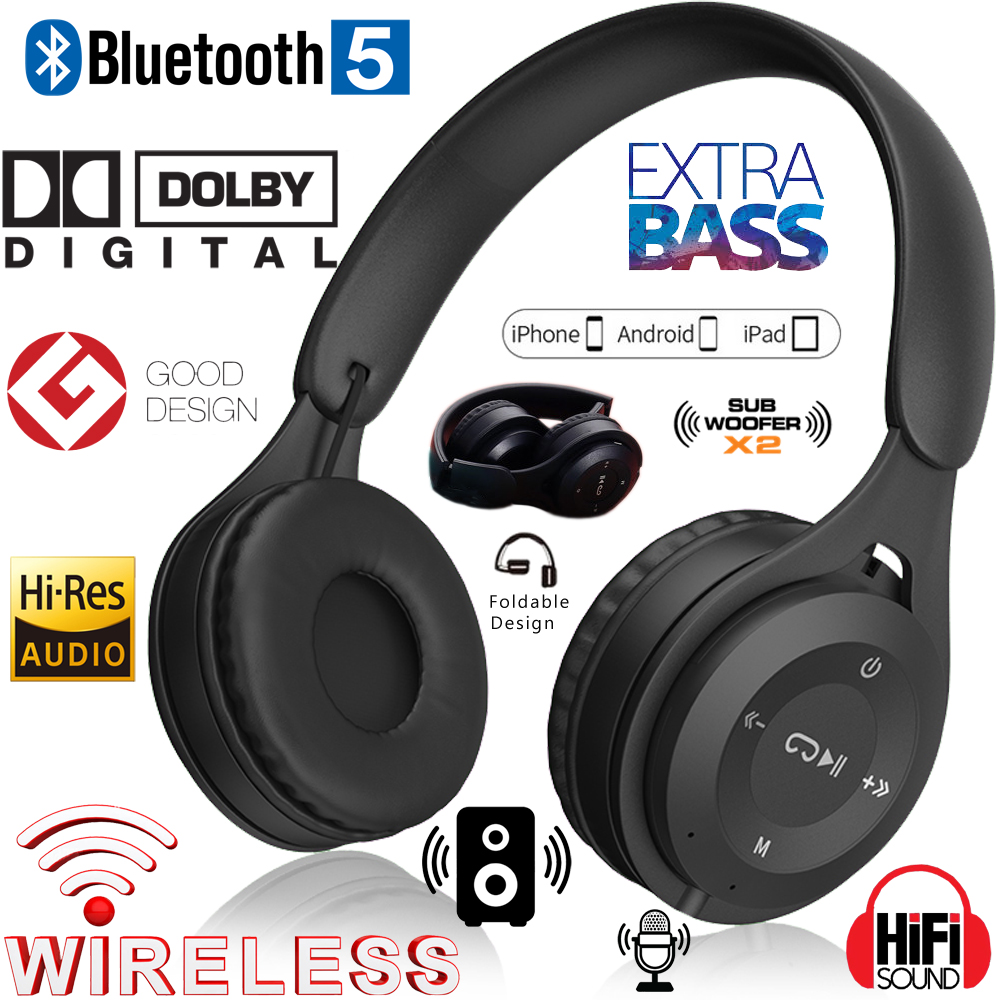 𝗪𝗜𝗥𝗘𝗟𝗘𝗦𝗦 หูฟัง หูฟังบลูทูธ Y08 หูฟัง Macaroon หูฟังเกมมิ่ง หูฟังเบสพร้อมไมโครโฟน ลดเสียงรบกวน ชุดหูฟังซับวูฟเฟอร์สเตอริโอไฮไฟ Wireless Headphone Bluetooth Headphone Y08 Macaroon Earphone Gaming Ear...