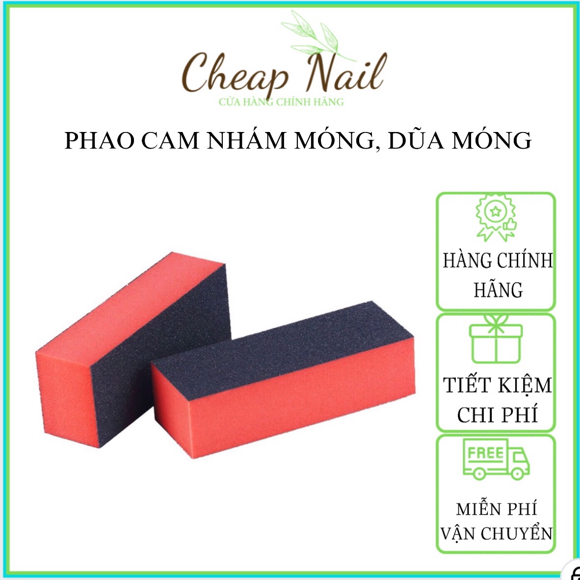 Phao dũa móng , phao Nhám nail vuông, phao cam nhám
