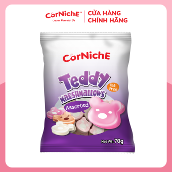 Kẹo xốp marshmallows gấu teddy 70g