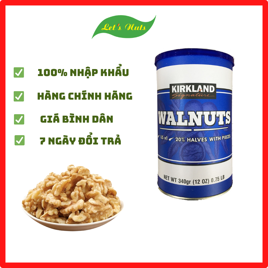 Nhân óc chó mỹ Kirkland hũ 350g sang trọng phù hợp tặng quà giỏ quà Susuto Shop