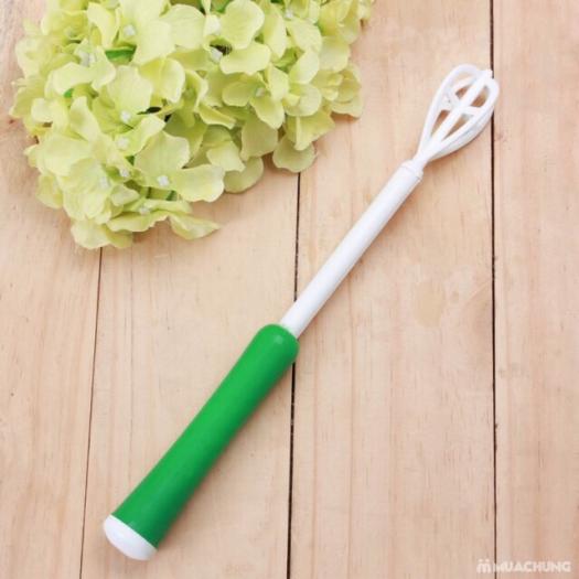 Cây đánh bọt cafe/cà phê cầm tay đánh trứng bằng nhựa có lò xo/ Cây tạo bọt cafe bằng nhựa