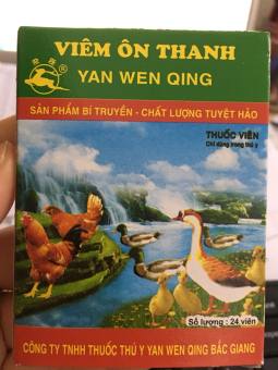 Vỉ viêm ôn thanh (24 viên)