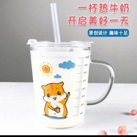 cốc pha sữa thủy tinh chia vạch cho bé