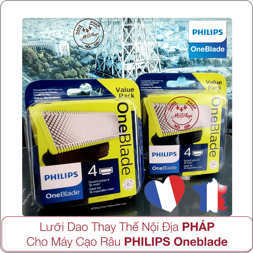 Lưỡi Dao Thay Thế Nội Địa PHÁP Cho Máy Cạo Râu - Tông Đơ Philips Oneblade