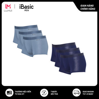 Combo 6 quần lót nam không đường may bonding trunk iBasic PANM104