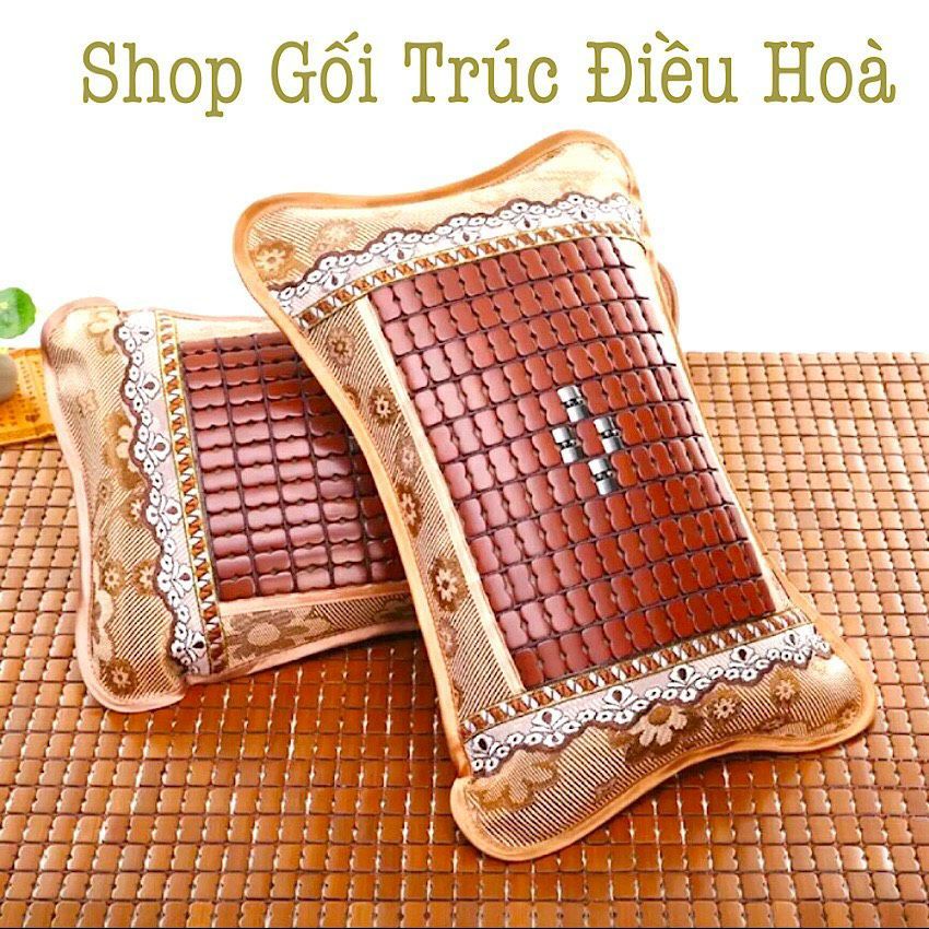Gối Trúc Mây Hạt Cao Cấp Thoáng Khí Bền Đẹp, Sợi Mây Tự Nhiên, Hoa Văn Đẹp, Siêu Nhẹ Và Êm Ái.
