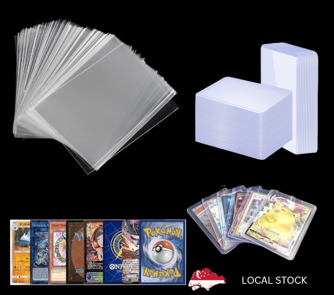 pokemon card sleeves hard KMC Card Sleeve Barrier Clear Standard Size - Perfect Fit (K-Pop/Digim
