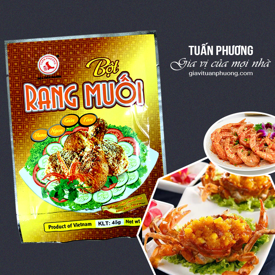 Thanh hóa - bột rang muối - gà rang muối tuấn phương 45g