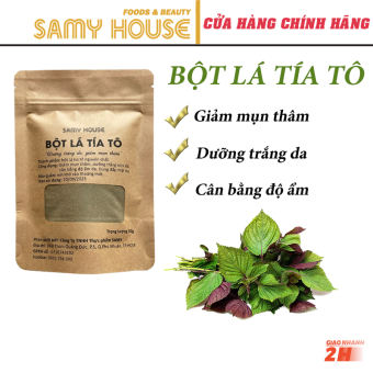 Combo 2 Bột Lá Tía Tô Đắp mặt Nạ Samy House 50g