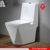 GV One Piece Water Closet Toilet Bowl with Soft Closing Seat Cover