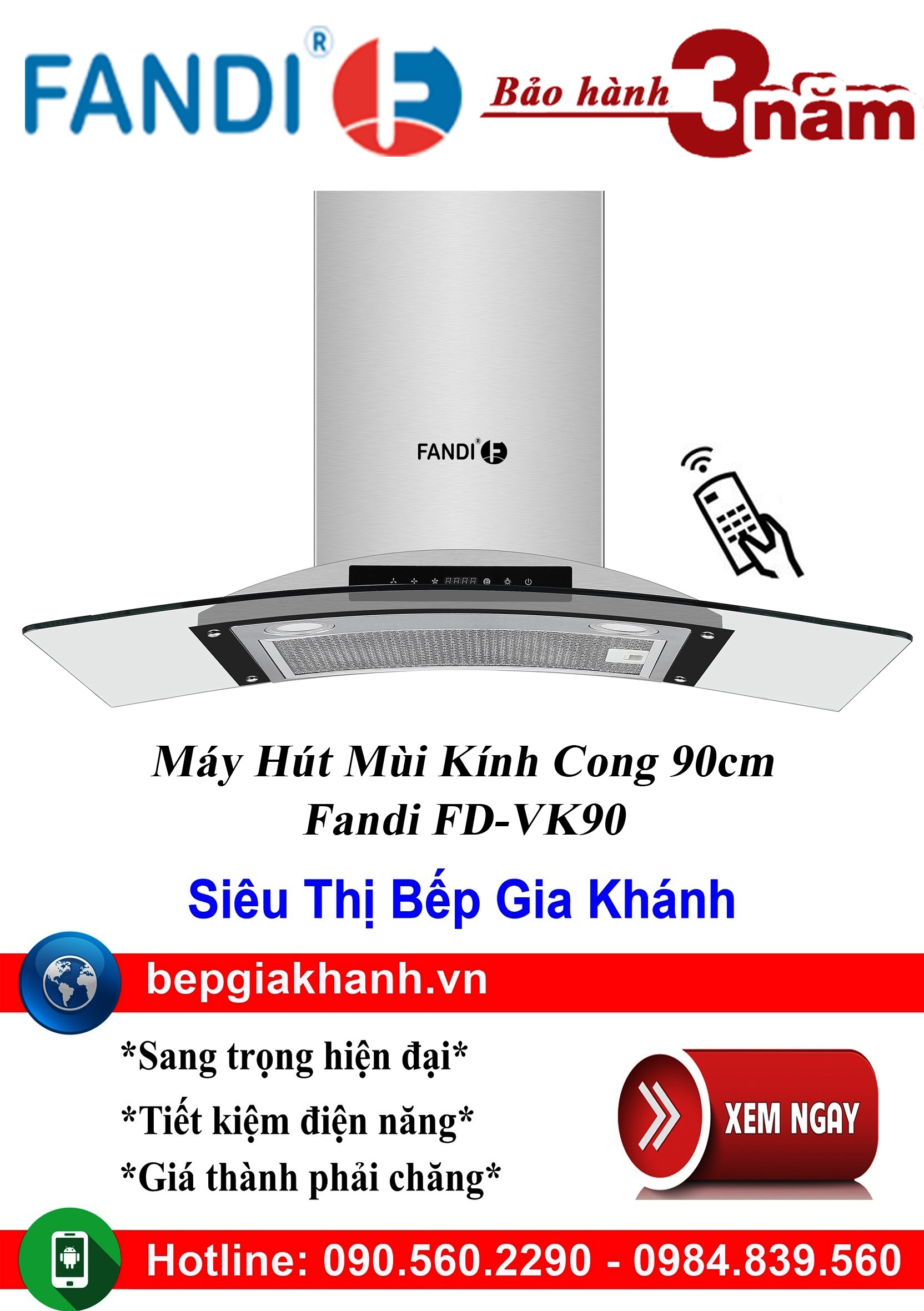 [HCM]Máy hút mùi kính cong 90cm Fandi FD-VK90, máy hút mùi nhà bếp, máy hút mùi bếp, máy hút mùi kính cong, máy hút mùi canzy, máy hút mùi mini, máy hút mùi âm trần, máy hút mùi electrolux, may hut mui