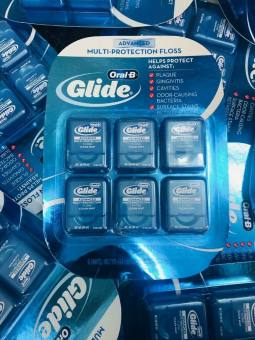 Chỉ nha khoa ORAL-B Glide Advanced Multi Protection Floss Clear Mint Set 44m x6 hộp