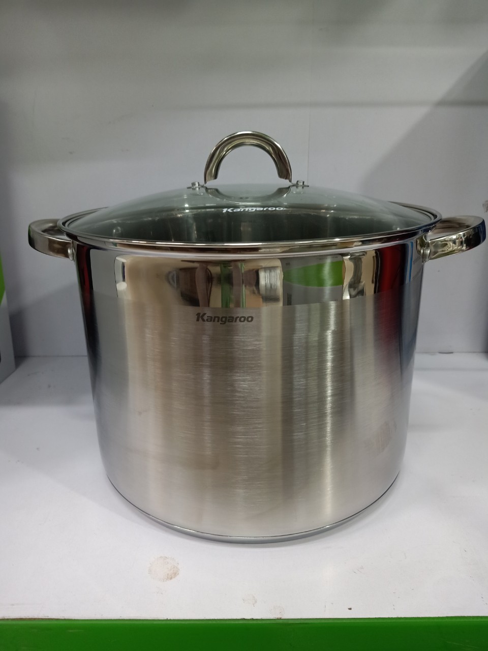 Nồi luộc gà inox 5 đáy cao cấp kangaroo kg122 size 30cm dung tích 14 lít