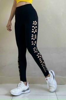 Quần Dài Tập Thể Thao Nữ Phối Bông Cắt Laser - Thun Lạnh Cao Cấp Nhiều Mẫu