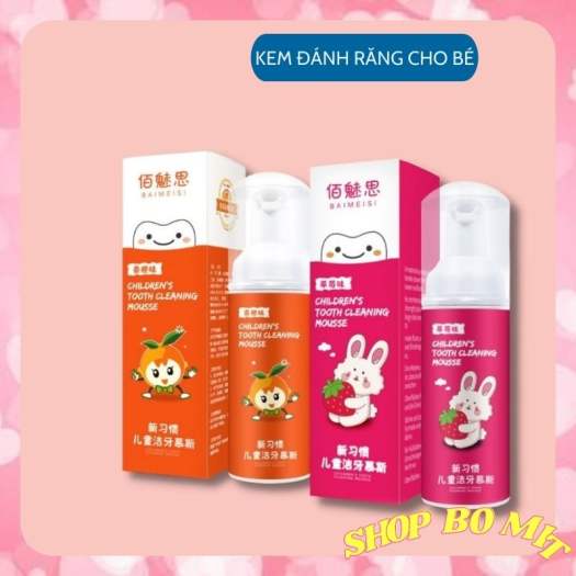 Kem đánh răng trẻ em, bàn chải đánh răng Kem đánh răng tạo bọt cho bé nuốt được