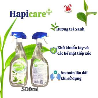 Dung dịch rửa tay kháng khuẩn HAPICARE 500ml - xịt khuẩn cho mọi đối tượng - Red Ant Kids