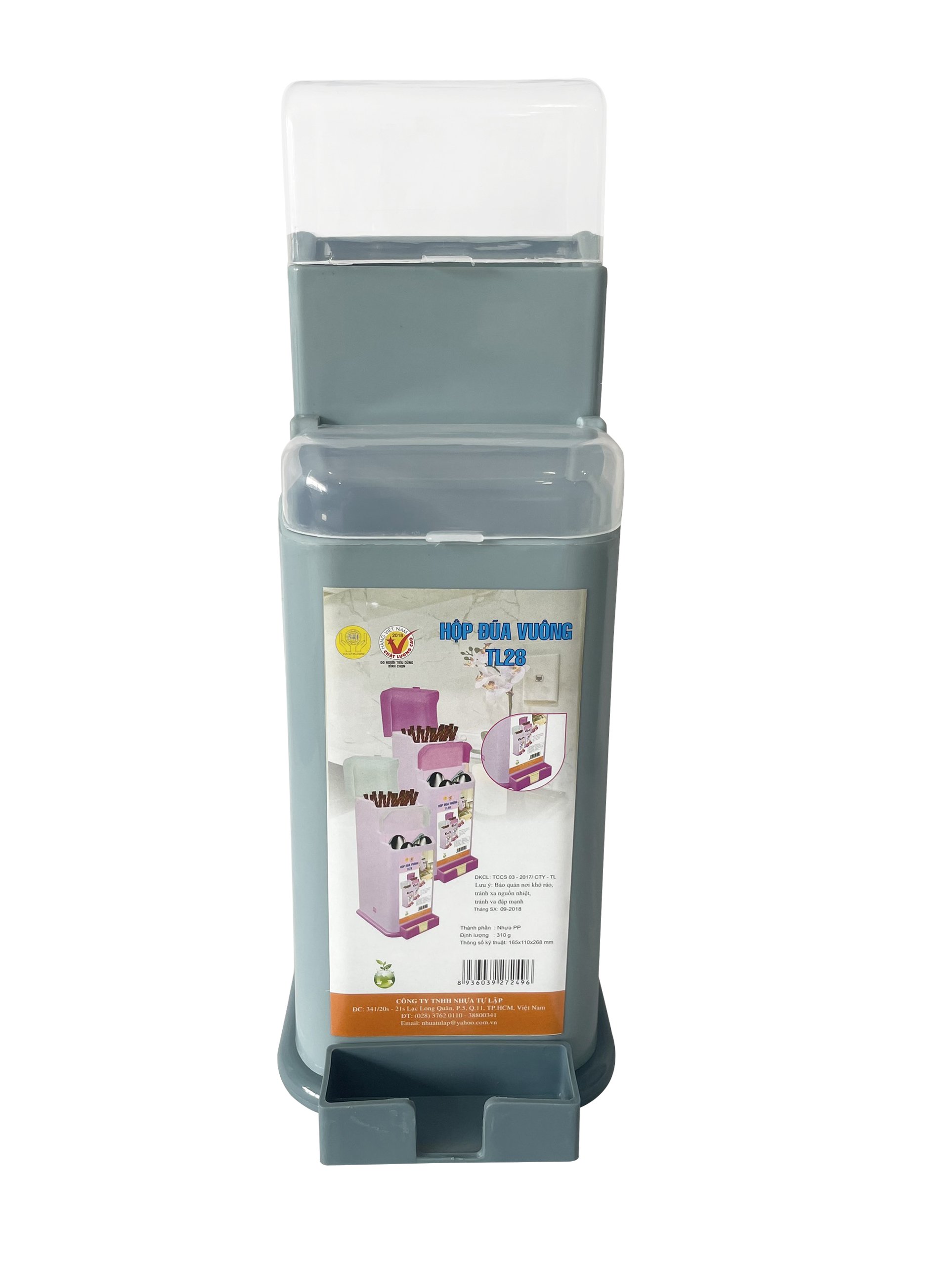 Hộp đũa vuông tự lập tl28