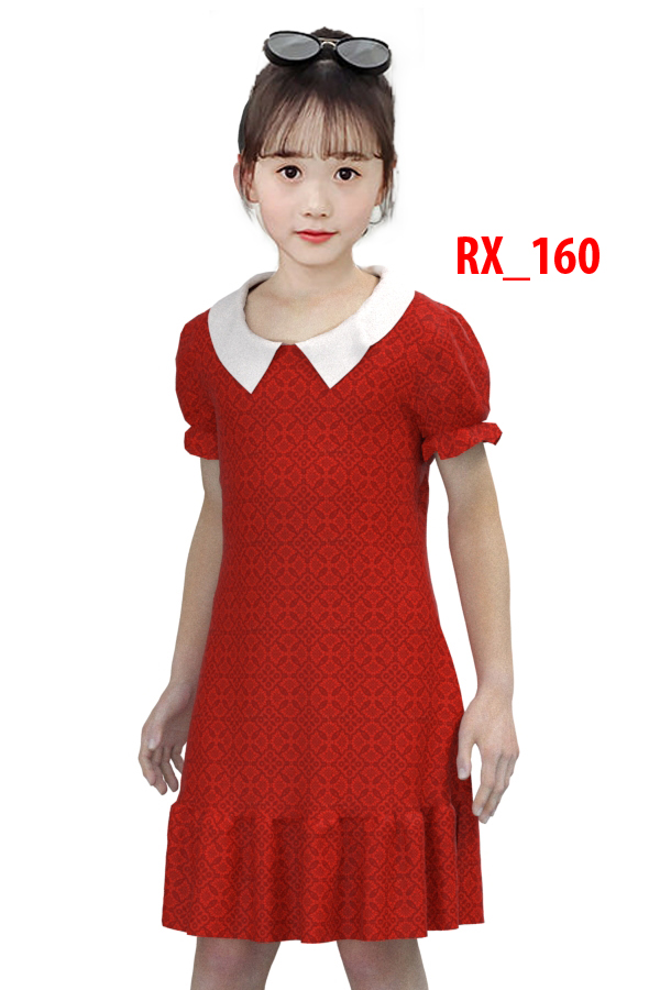 RẬP GIẤY CẮT MAY_váy bé gái 160_RẬP LÀ BẢN VẼ THIẾT KẾ IN TRÊN GIẤY KHỔ LỚN A0