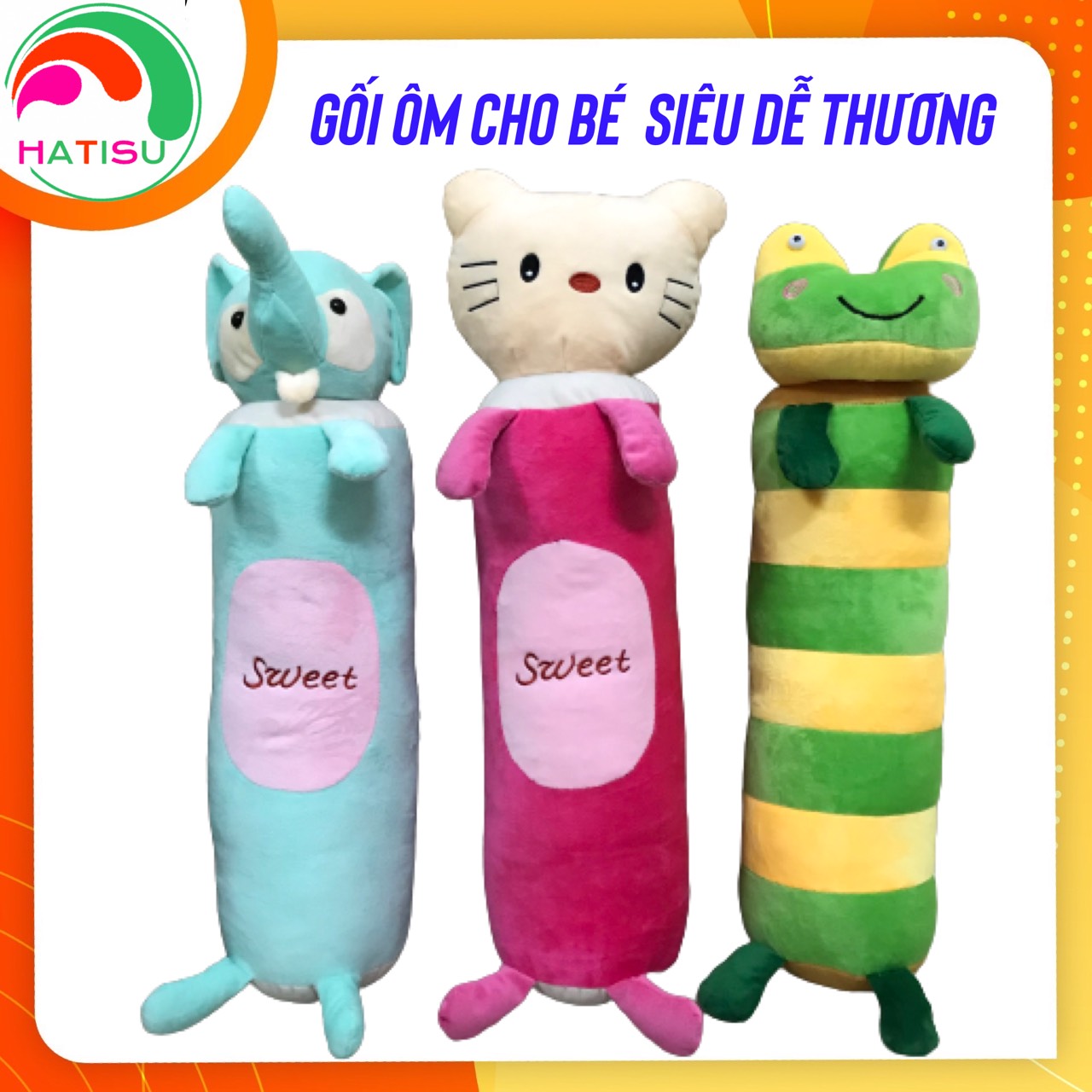 Gối ôm cho bé hình thú siêu dễ thương HaTiSu