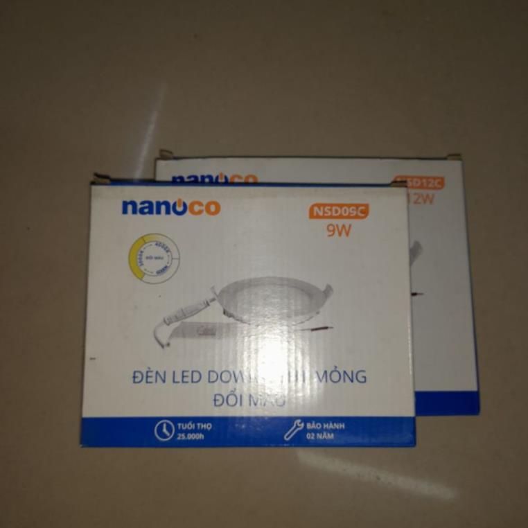 Đèn led âm trần đổi màu siêu mỏng Panasonic công suất 9w,12w mã số NSD12,NSD09