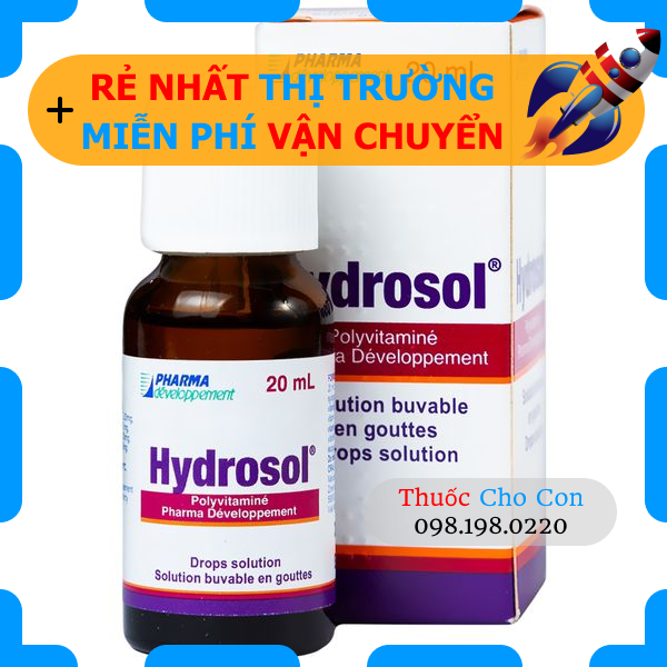Hydrosol biếng ăn Vitamin cho bé giúp ăn ngon, ngủ ngon, tăng đề kháng