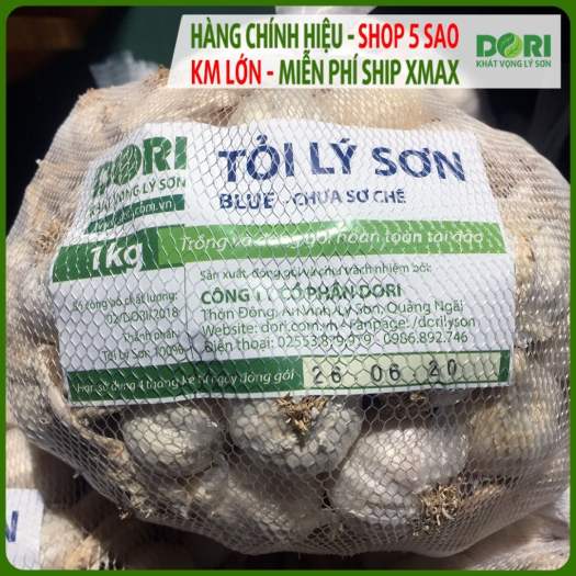 Tỏi Lý Sơn Dori - Blue - Tỏi thân dài - Túi 1kg