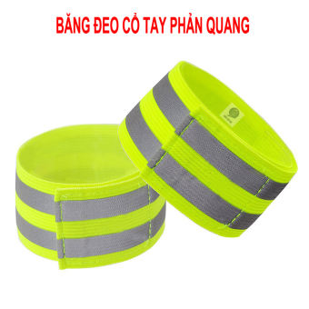 Dây Băng Đeo Cổ Tay HK006 phản quang ban đêm, cảnh báo phản quang an toàn ban đêm rộng 5cm