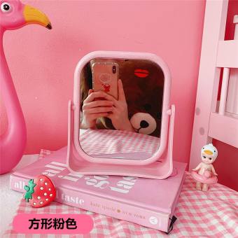 Gương  để bàn  - Gương trang điểm lúa mạch để bàn có giá đỡ tiện dụng phù hợp với không gian trẻ trung