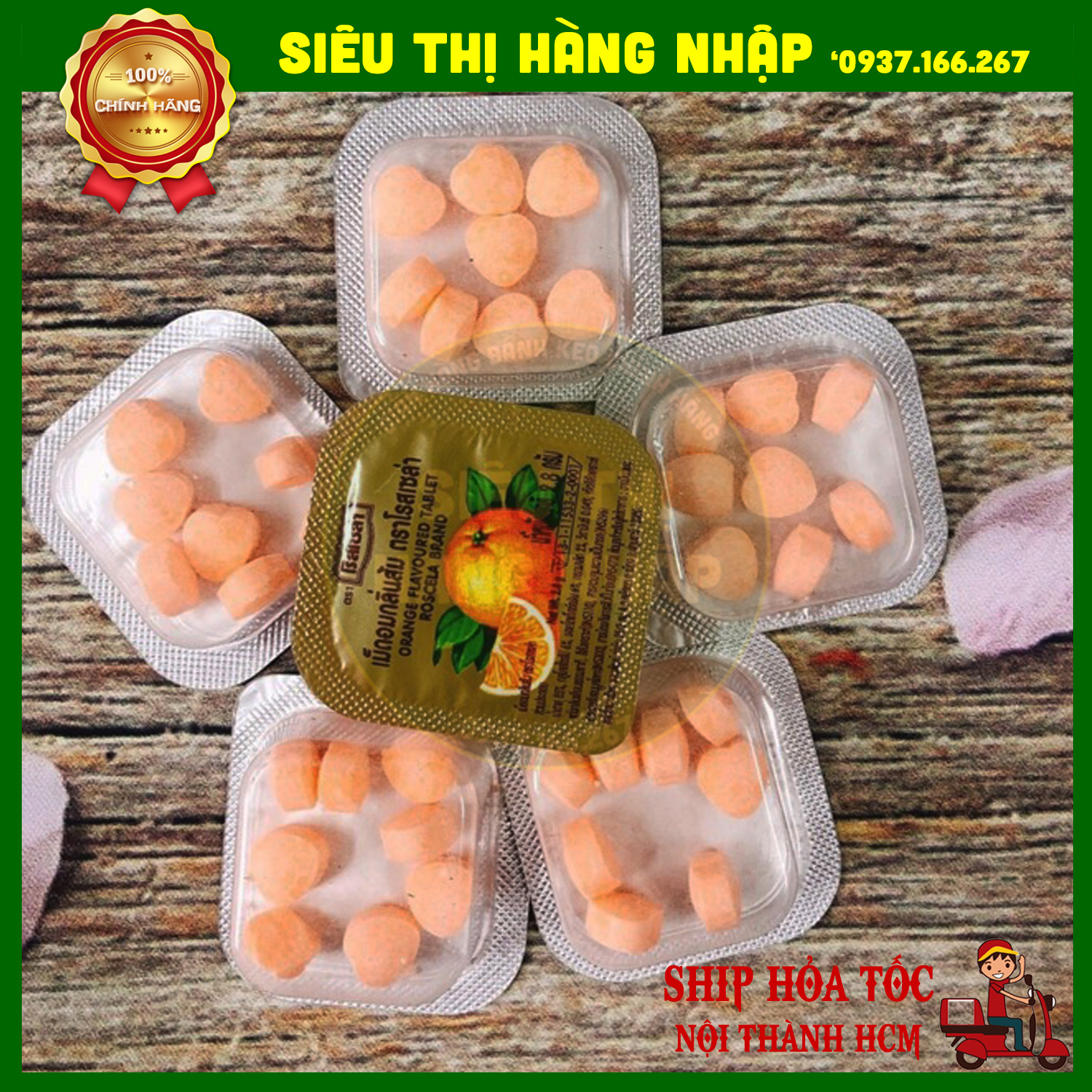 Kẹo vitamin c cam thái lan