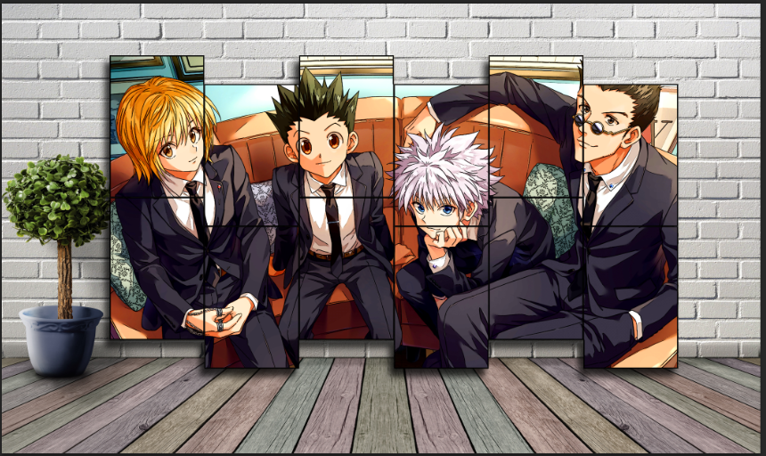 Poster Adesivo Anime Hunter x Hunter Grupo 2 - Cogumelo Corp