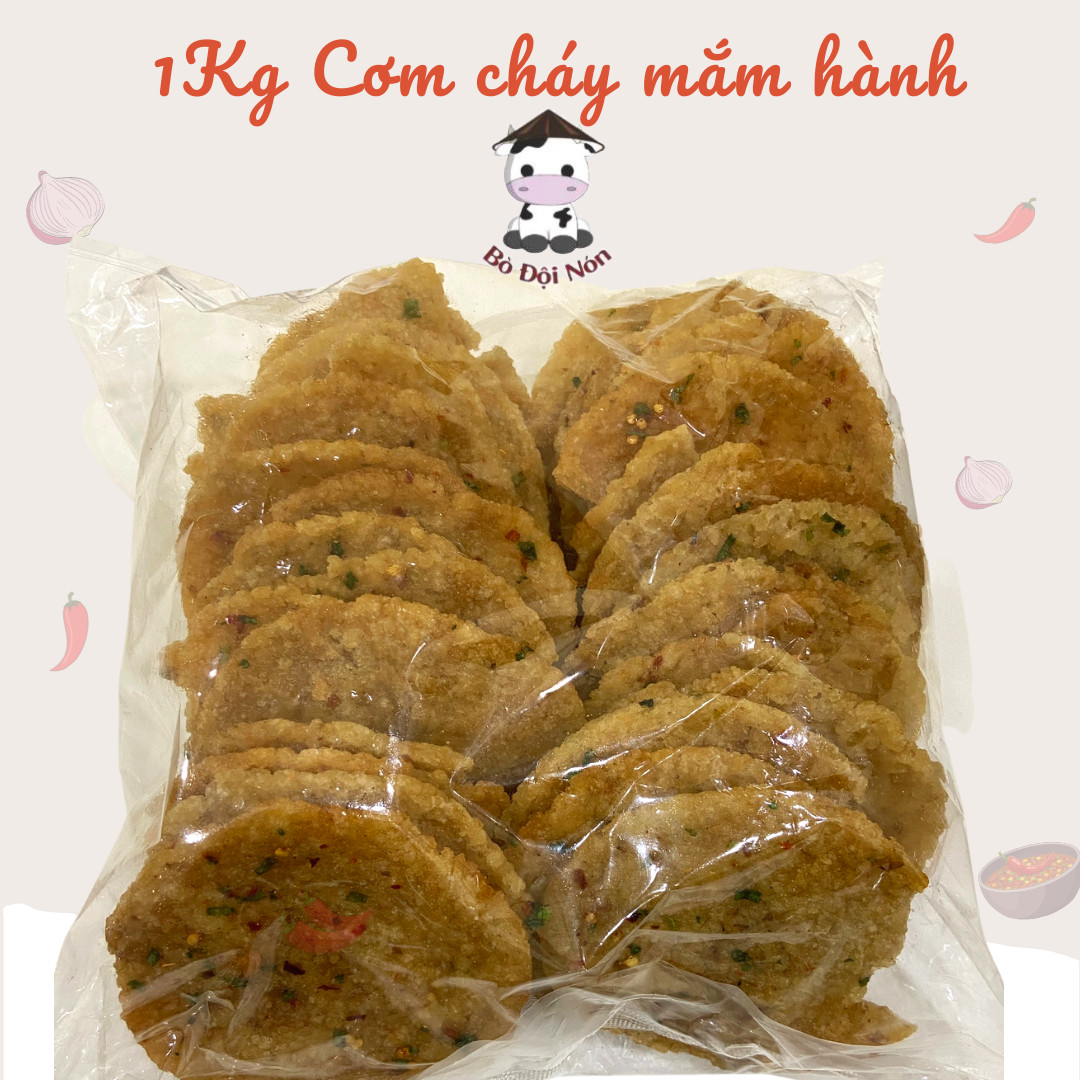Cơm Cháy Mắm Hành BỂ 2Kg Bò Đội Nón