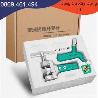 Bộ dụng cụ cắt gạch , kính tiện dụng bao gồm dao cắt và kìm bẻ gạch - Trọn Bộ
