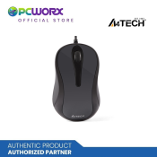 A4tech N-350-1 USB Wired Mouse (Glossy Grey)