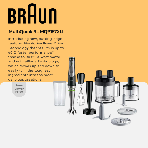 Braun MultiQuick 9 Hand Blender MQ9187XLI - Buy Online with