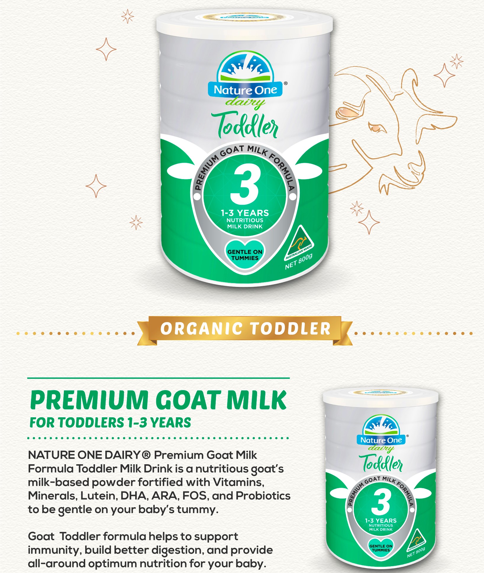 Goat Milk Powder Natures One Organic Formula Nature One Dairy