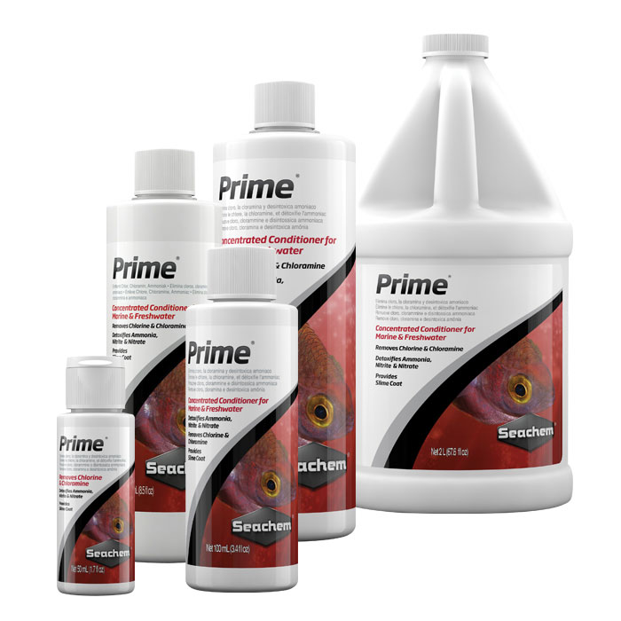 Seachem Prime | Dung dịch xử lý nước cấp tốc - khử nước mới, khử clo, ổn định nước cho hồ cá