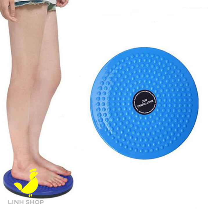 Đĩa xoay eo tập thể dục 360 độ bàn xoay tập cơ bụng eo thon giảm cân tại nhà phòng gym có hạt massage bàn chân cực tốt