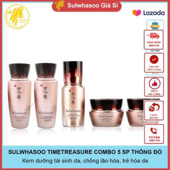 Combo 5 sản phẩm mini dưỡng da chống lão hoá thông đỏ Sulwhasoo Timetreasure Invirovating sulwhasoogiasi