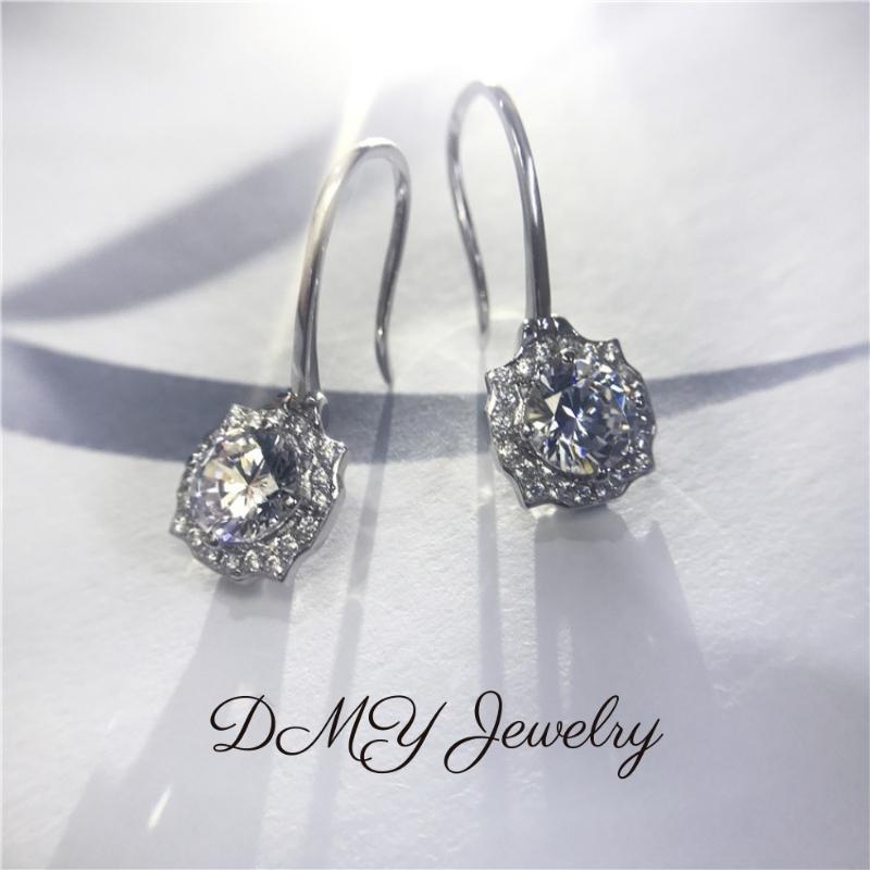 DMY Jewelry Diamond Ring For Women/Moisanite Ring/Moissanite Diamond Ring/Moissanite Jewelry/Woman Jewellery Ring/925 Silver Ring/Silver Ring Women/Moissanite Ring Gra/Moissanite Ring 0.5 Caret/Sunflower Earrings